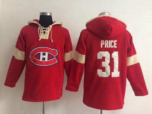 Montreal Canadiens #31 Carey Price Red Pullover NHL Hoodie