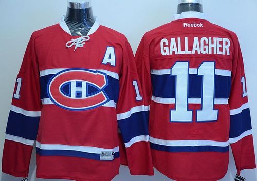 Canadiens #11 Brendan Gallagher Red Home Stitched NHL Jersey