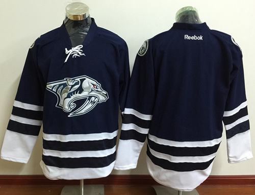 Predators Blank Blue Third Stitched NHL Jersey
