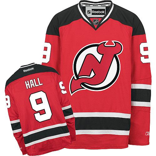 Devils #9 Taylor Hall Red Stitched NHL Jersey