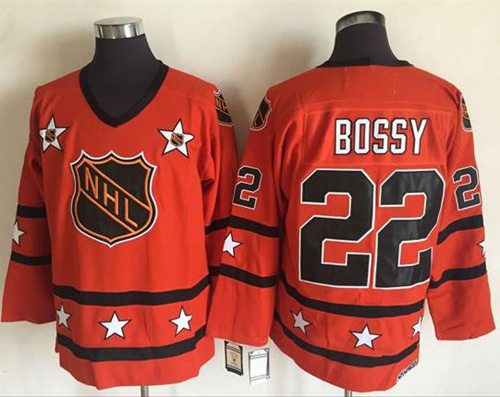 Islanders #22 Mike Bossy Orange All Star CCM Throwback Stitched NHL Jersey