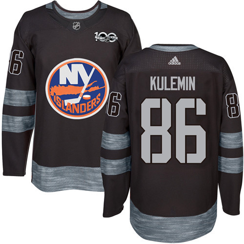 Islanders #86 Nikolay Kulemin Black 1917-2017 100th Anniversary Stitched NHL Jersey
