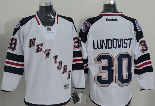 Rangers #30 Henrik Lundqvist White 2014 Stadium Series Stitched NHL Jersey