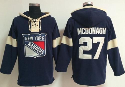 New York Rangers #27 Ryan McDonagh Navy Blue Pullover NHL Hoodie
