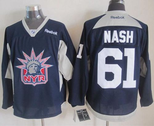 Rangers #61 Rick Nash Navy Blue Statue of Liberty Practice Stitched NHL Jersey
