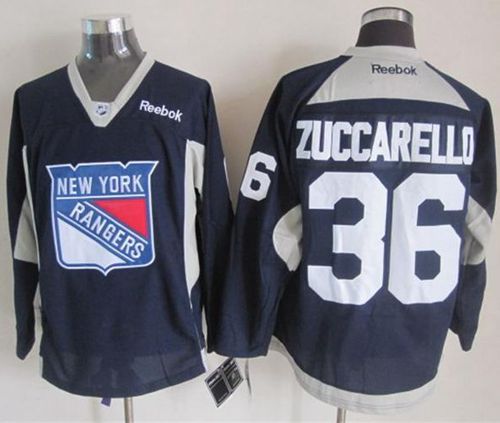 Rangers #36 Mats Zuccarello Navy Blue Practice Stitched NHL Jersey