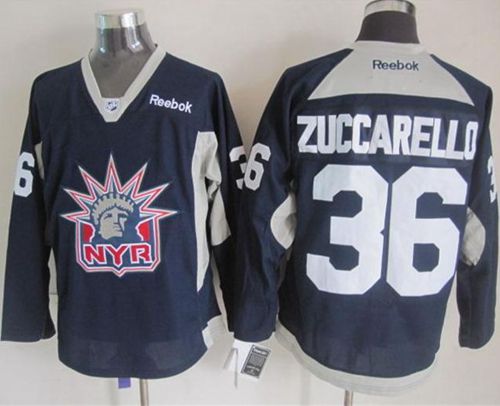 Rangers #36 Mats Zuccarello Navy Blue Statue of Liberty Practice Stitched NHL Jersey