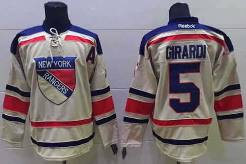 Rangers #5 Dan Girardi Cream 2012 Winter Classic Stitched NHL Jersey