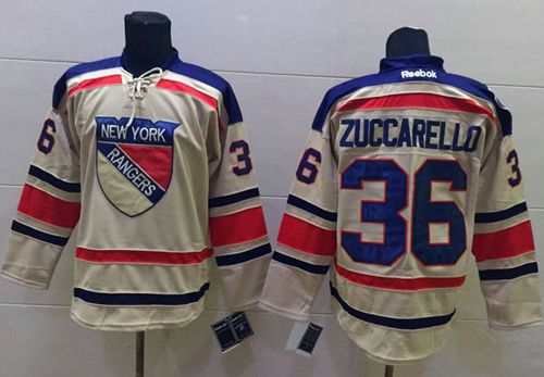 Rangers #36 Mats Zuccarello Cream 2012 Winter Classic Stitched NHL Jersey