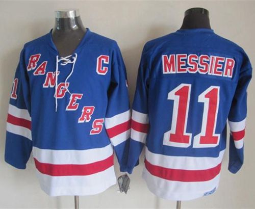 Rangers #11 Mark Messier Light Blue CCM Throwback Stitched NHL Jersey