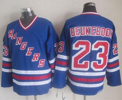 Rangers #23 Jeff Beukeboom Blue CCM Heroes Of Hockey Alumni Stitched NHL Jersey