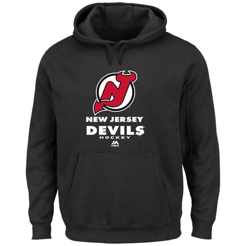 New Jersey Devils Majestic Big & Tall Critical Victory Pullover Hoodie Black
