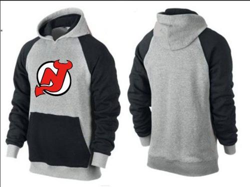 New Jersey Devils Pullover Hoodie Grey & Black