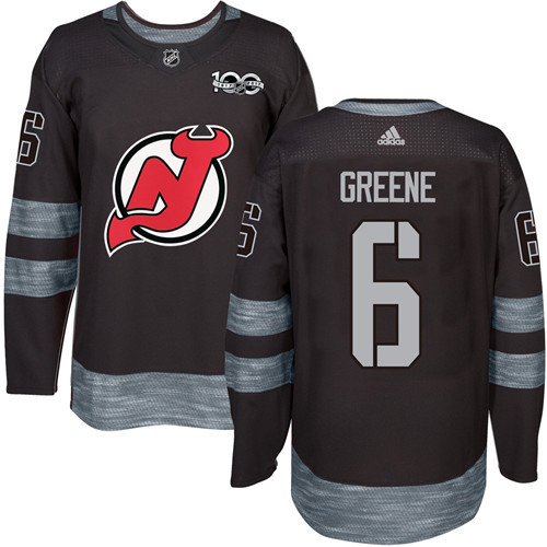 Devils #6 Andy Greene Black 1917-2017 100th Anniversary Stitched NHL Jersey