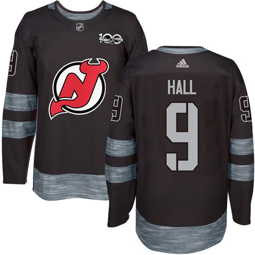 Devils #9 Taylor Hall Black 1917-2017 100th Anniversary Stitched NHL Jersey