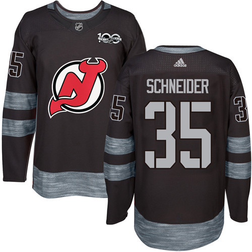 Devils #35 Cory Schneider Black 1917-2017 100th Anniversary Stitched NHL Jersey