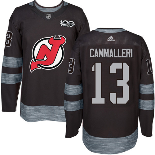 Devils #13 Mike Cammalleri Black 1917-2017 100th Anniversary Stitched NHL Jersey