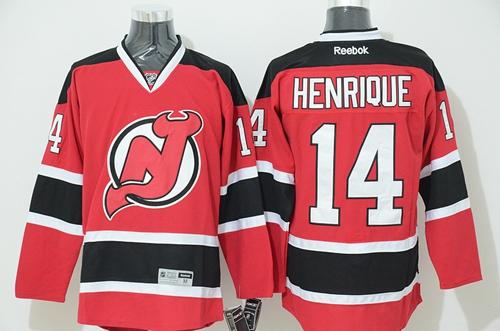 Devils #14 Adam Henrique Red Stitched NHL Jersey