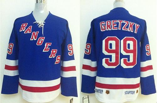Rangers #99 Wayne Gretzky Blue Stitched NHL Jersey