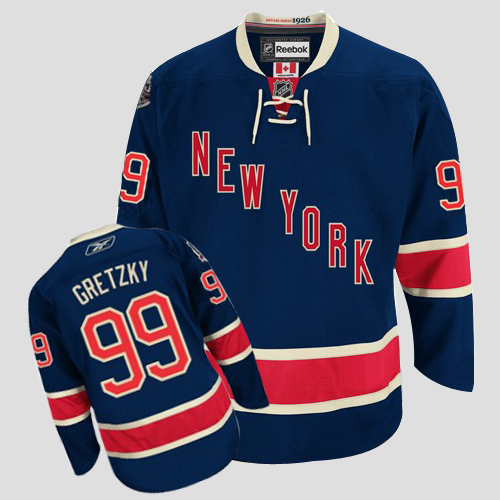 Rangers #99 Wayne Gretzky Dark Blue Third Stitched NHL Jersey