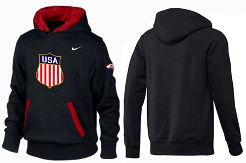 Olympic Team USA Pullover Hoodie Black & Red