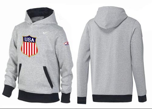 Olympic Team USA Pullover Hoodie Grey & Black