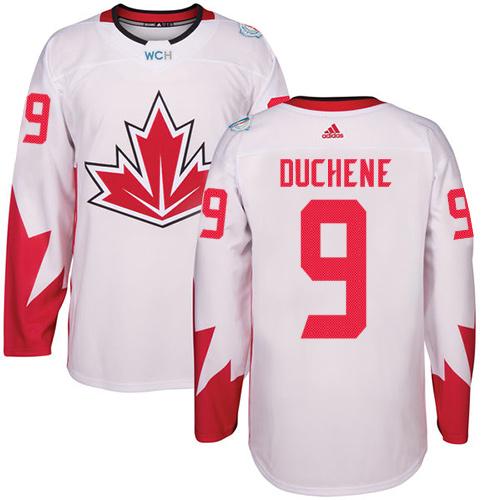 Team CA. #9 Matt Duchene White 2016 World Cup Stitched NHL Jersey