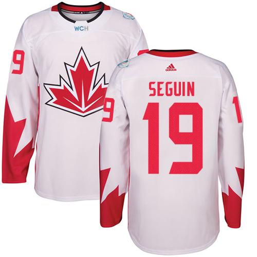 Team CA. #19 Tyler Seguin White 2016 World Cup Stitched NHL Jersey