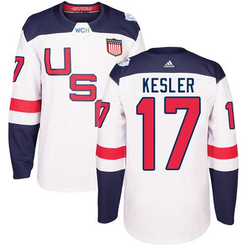 Team USA #17 Ryan Kesler White 2016 World Cup Stitched NHL Jersey