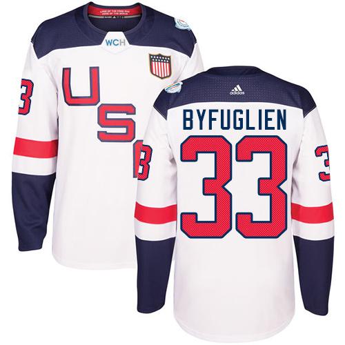 Team USA #33 Dustin Byfuglien White 2016 World Cup Stitched NHL Jersey