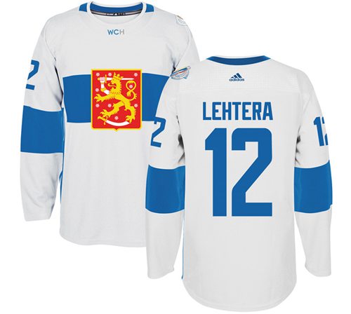 Team Finland #12 Jori Lehtera White 2016 World Cup Stitched NHL Jersey