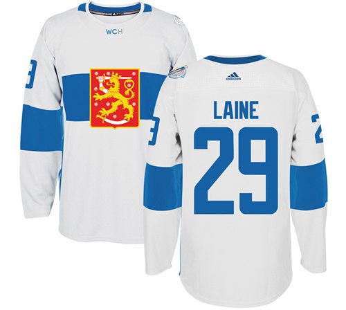 Team Finland #29 Patrik Laine White 2016 World Cup Stitched NHL Jersey