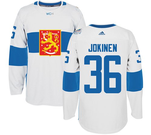 Team Finland #36 Jussi Jokinen White 2016 World Cup Stitched NHL Jersey