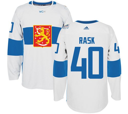 Team Finland #40 Tuukka Rask White 2016 World Cup Stitched NHL Jersey