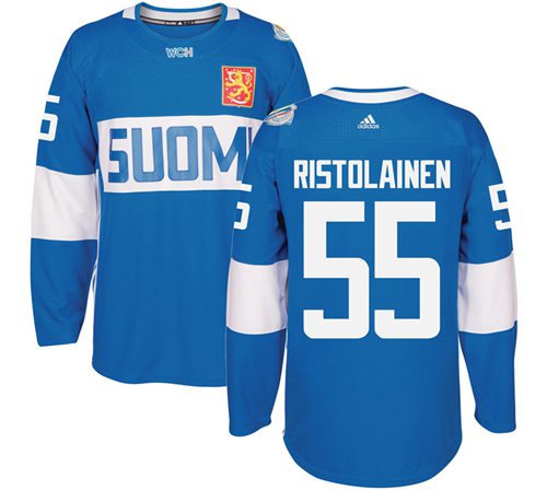 Team Finland #55 Rasmus Ristolainen Blue 2016 World Cup Stitched NHL Jersey
