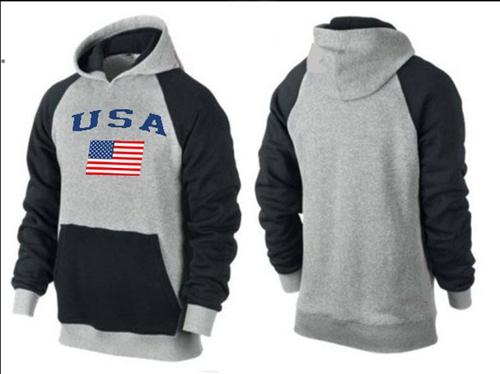 Olympic Team USA Pullover Hoodie Grey & Black