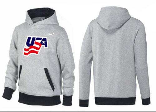 Olympic Team USA Pullover Hoodie Grey/Black