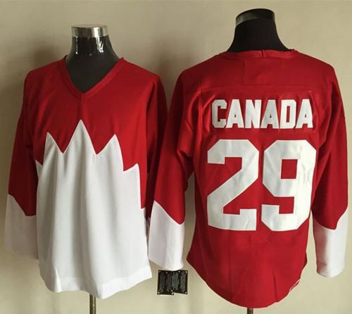 Olympic CA. #29 Canada Red/White 1972 Commemorative CCM Stitched NHL Jersey