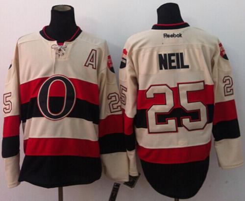 Senators #25 Chris Neil Cream 2014 Heritage Classic Stitched NHL Jersey