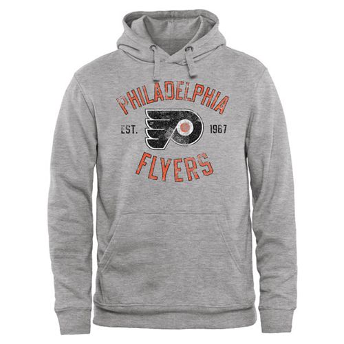 Philadelphia Flyers Heritage Pullover Hoodie Ash