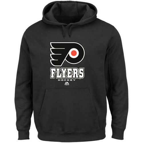 Philadelphia Flyers Majestic Big & Tall Critical Victory Pullover Hoodie Black