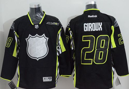 Flyers #28 Claude Giroux Black 2015 All Star Stitched NHL Jersey