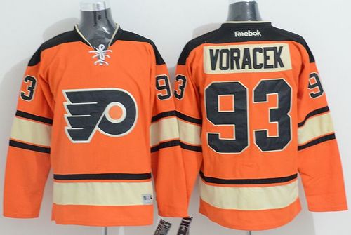 Flyers #93 Jakub Voracek Orange Alternate Stitched NHL Jersey
