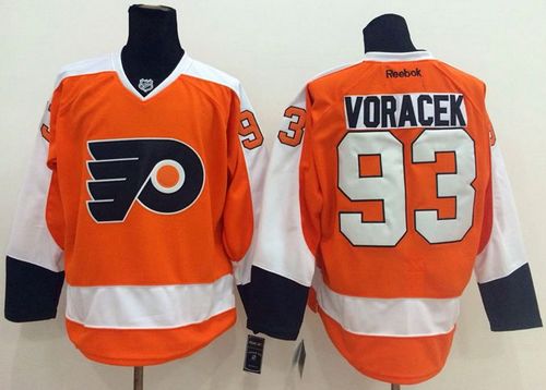 Flyers #93 Jakub Voracek Orange Stitched NHL Jersey