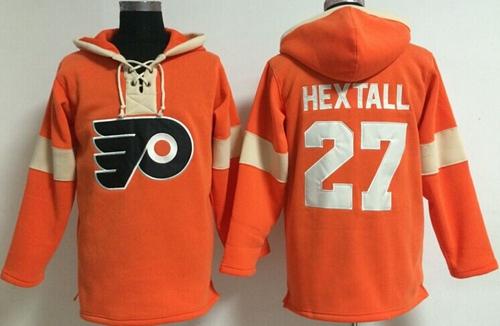 Philadelphia Flyers #27 Ron Hextall Orange Pullover NHL Hoodie