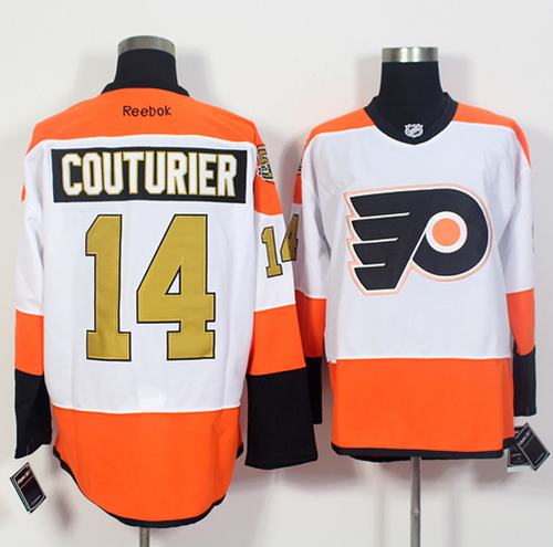 Flyers #14 Sean Couturier White 3rd Stitched NHL Jersey