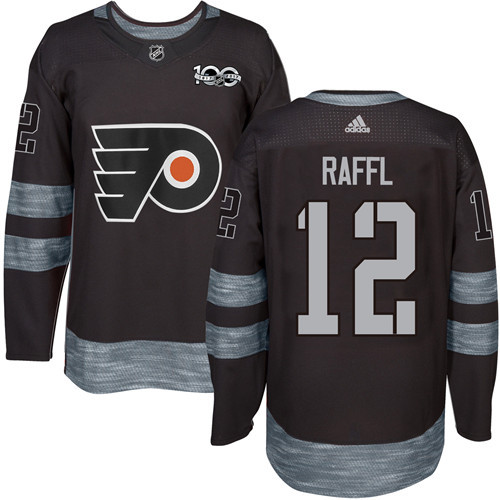 Flyers #12 Michael Raffl Black 1917-2017 100th Anniversary Stitched NHL Jersey