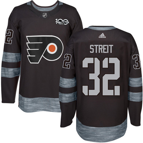 Flyers #32 Mark Streit Black 1917-2017 100th Anniversary Stitched NHL Jersey