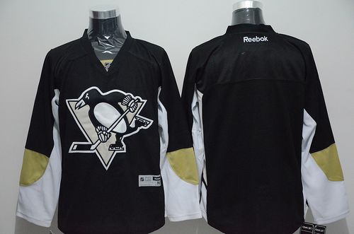 Penguins Blank Black Stitched NHL Jersey
