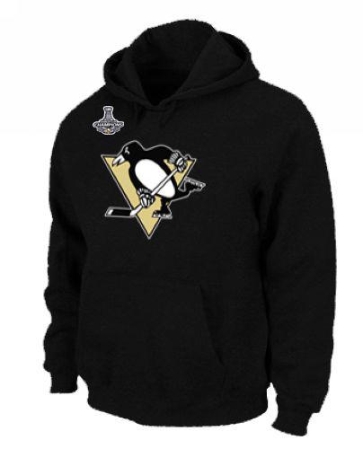 NHL Pittsburgh Penguins Big & Tall Logo Pullover 2016 Stanley Cup Champions Hoodie Black